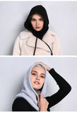 Cashmere Hooded Neck Collar Cap