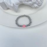 Natural Stone Color Beads Ring