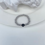 Natural Stone Color Beads Ring
