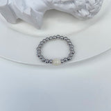 Natural Stone Color Beads Ring