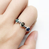 Natural Stone Color Beads Ring