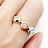 Natural Stone Color Beads Ring