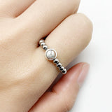 Natural Stone Color Beads Ring