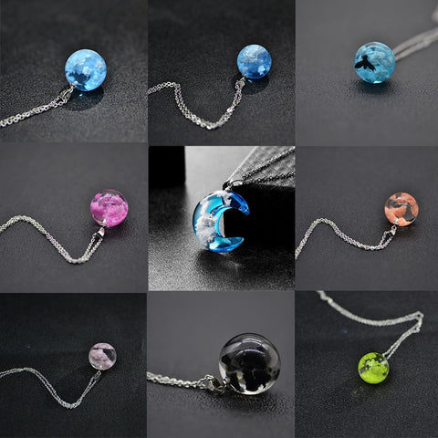 Transparent Resin Necklace