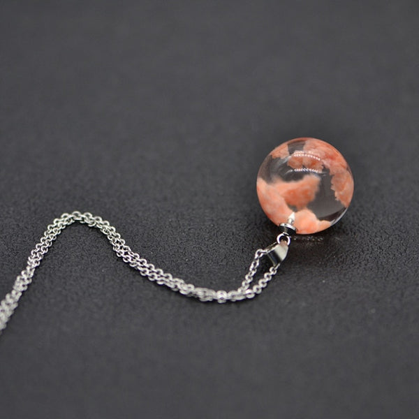 Transparent Resin Necklace
