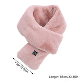 Self Heating Imitation Rabbit Fur Scarf
