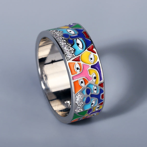 Colorful Cat Ring