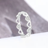 Adjustable Hollow Heart Star Luminous Ring