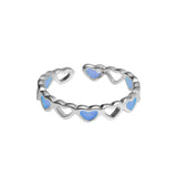 Adjustable Hollow Heart Star Luminous Ring