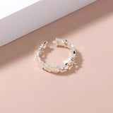 Adjustable Hollow Heart Star Luminous Ring