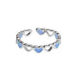 Adjustable Hollow Heart Star Luminous Ring