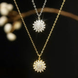 Rotating Sunflower Necklace