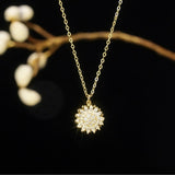 Rotating Sunflower Necklace