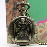Nightmare Before Christmas Stainless Steel Pocket Watch