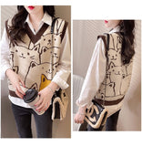 Cat Knit Vest Sweater