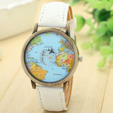 Mini World Map Watch for Men and Women