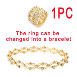 Folding Retractable Ring Bracelet