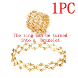 Folding Retractable Ring Bracelet
