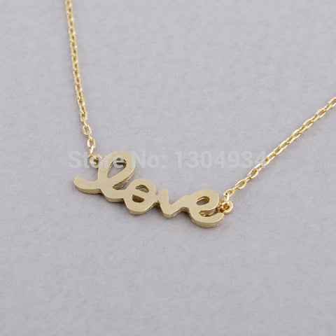 Plated Gold Love Necklace