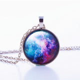 Nebula Space Glass Cabochon Necklace