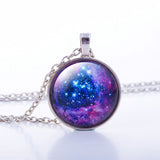 Nebula Space Glass Cabochon Necklace
