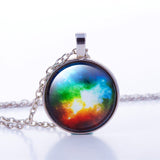 Nebula Space Glass Cabochon Necklace