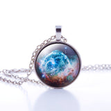 Nebula Space Glass Cabochon Necklace