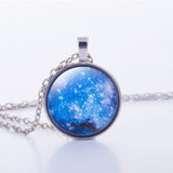 Nebula Space Glass Cabochon Necklace