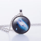 Nebula Space Glass Cabochon Necklace
