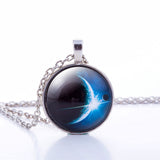 Nebula Space Glass Cabochon Necklace
