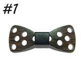 Dots Wooden Butterfly Bow Tie - Free Shipping