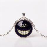 Shadow Men Glow In Dark Glass Cabochon Necklace