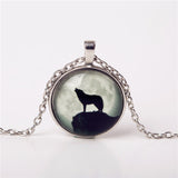 Shadow Men Glow In Dark Glass Cabochon Necklace