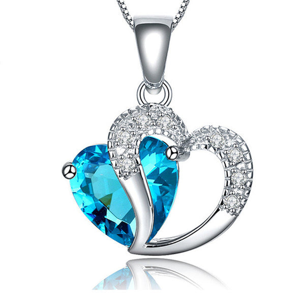 Love Heart Zircon Necklace