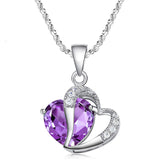 Love Heart Zircon Necklace