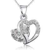 Love Heart Zircon Necklace