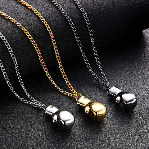 Mini Boxing Glove Pendant Necklace