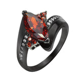 Marquise Garnet Fire Zircon Ring