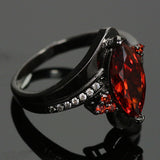 Marquise Garnet Fire Zircon Ring