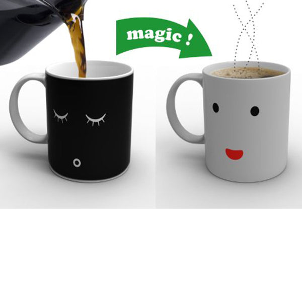 Changing Color Ceramic Morning Mug