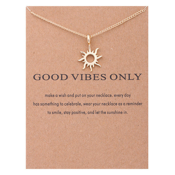 Good Vibes Only Statement Necklace