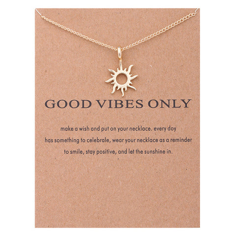 Good Vibes Only Statement Necklace