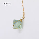 Natural Green Fluorite Necklace