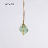 Natural Green Fluorite Necklace