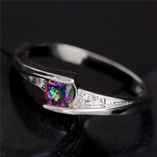 Colorful CZ Ring