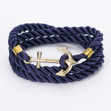 Unisex DIY Rope Hooks Charm Bracelets
