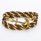 Unisex DIY Rope Hooks Charm Bracelets