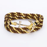 Unisex DIY Rope Hooks Charm Bracelets