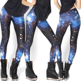 Women Colorful Universe Leggings Galaxy Space Print Leggings
