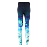 Women Colorful Universe Leggings Galaxy Space Print Leggings